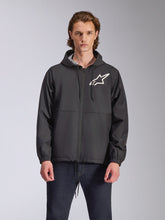 Load image into Gallery viewer, Alpinestars Speeder Chromium Windbreaker Jacket - Black/White - View 1 | Everest Motorcycles