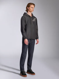 Alpinestars Speeder Chromium Windbreaker Jacket - Black/White - View 2 | Everest Motorcycles