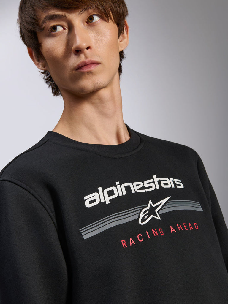 Alpinestars Bettern Crew Fleece - Black - View 4 | Everest Motorcycles