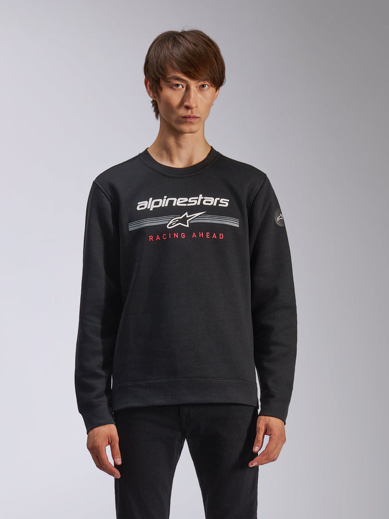 Alpinestars Bettern Crew Fleece - Black - View 2 | Everest Motorcycles