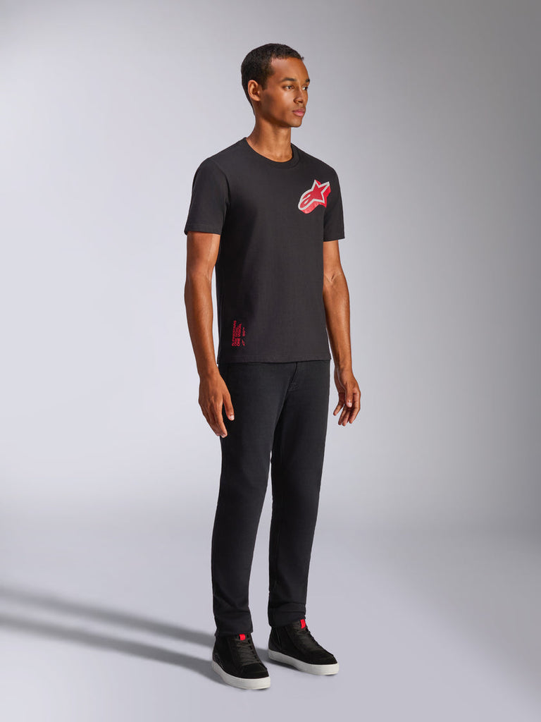 Alpinestars Shaded CSF Short Sleeve Tee - Black - View 4 | Everest Motorcycles