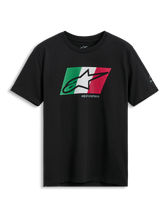 Load image into Gallery viewer, Alpinestars Global CSF Short Sleeve Tee - Black/Green/White/Red - View 1 | Everest Motorcycles