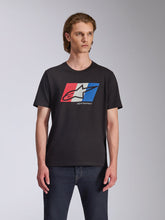 Load image into Gallery viewer, Alpinestars Global CSF Short Sleeve Tee - Black/Red/White/Blue - View 3 | Everest Motorcycles