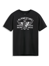 Load image into Gallery viewer, Alpinestars Heritage Patch CSF Short Sleeve Tee - Black - View 1 | Everest Motorcycles