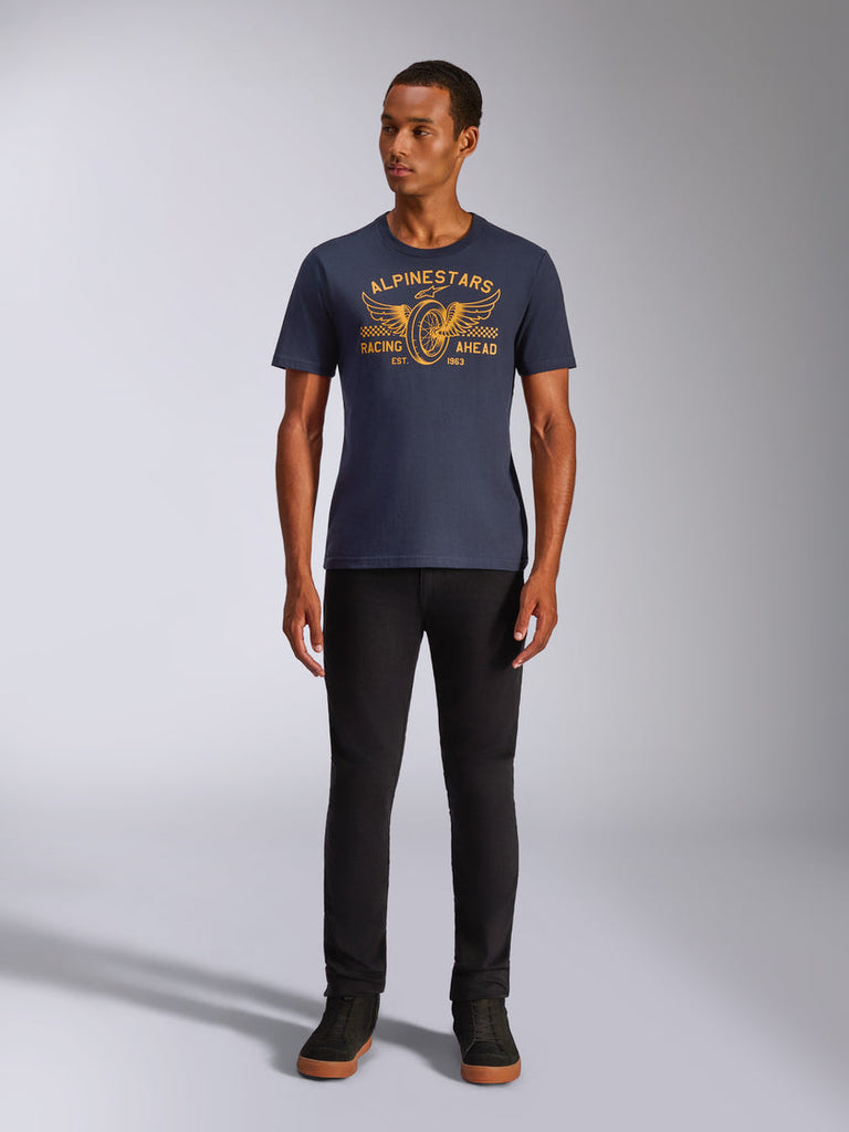 Alpinestars Nationals CSF Short Sleeve Tee - Black/USA - View 3 | Everest Motorcycles