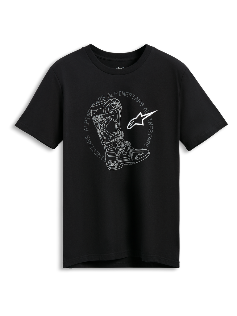 Alpinestars Tech Boot CSF Sleeve Tee - Black - View 1 | Everest Motorcycles