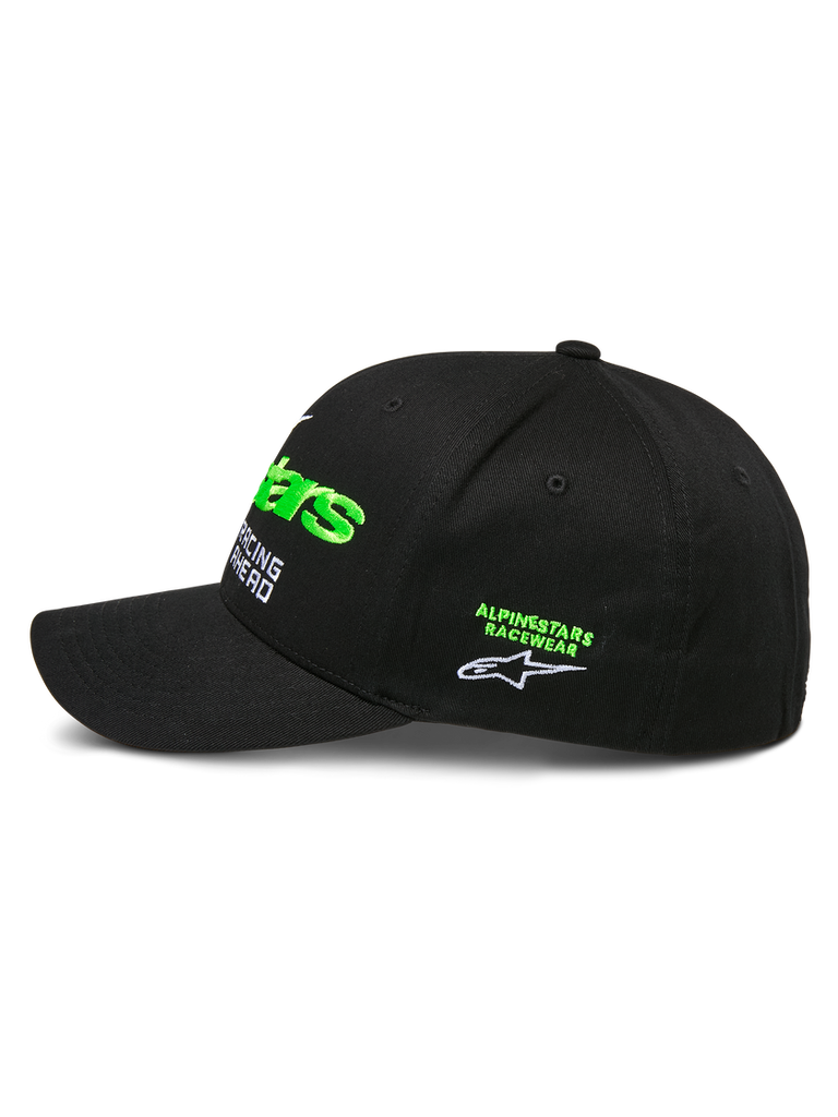 Alpinestars Entitled Hat - Black/Green - View 2 | Everest Motorcycles