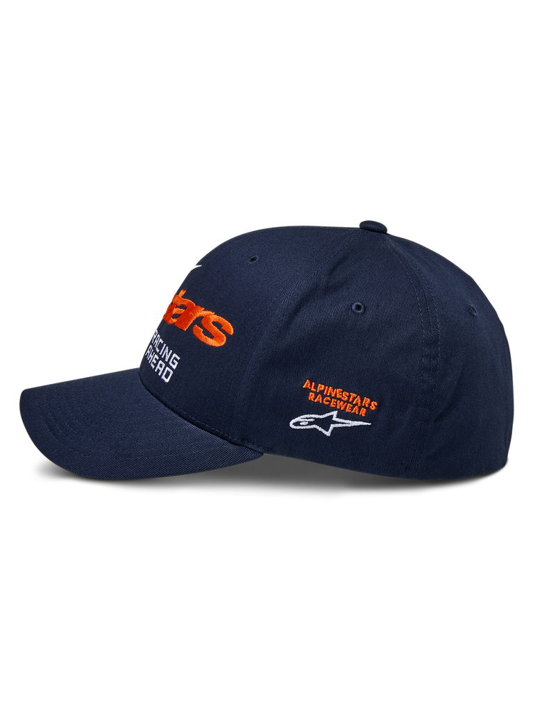 Alpinestars Entitled Hat - Navy/Orange - View 2 | Everest Motorcycles