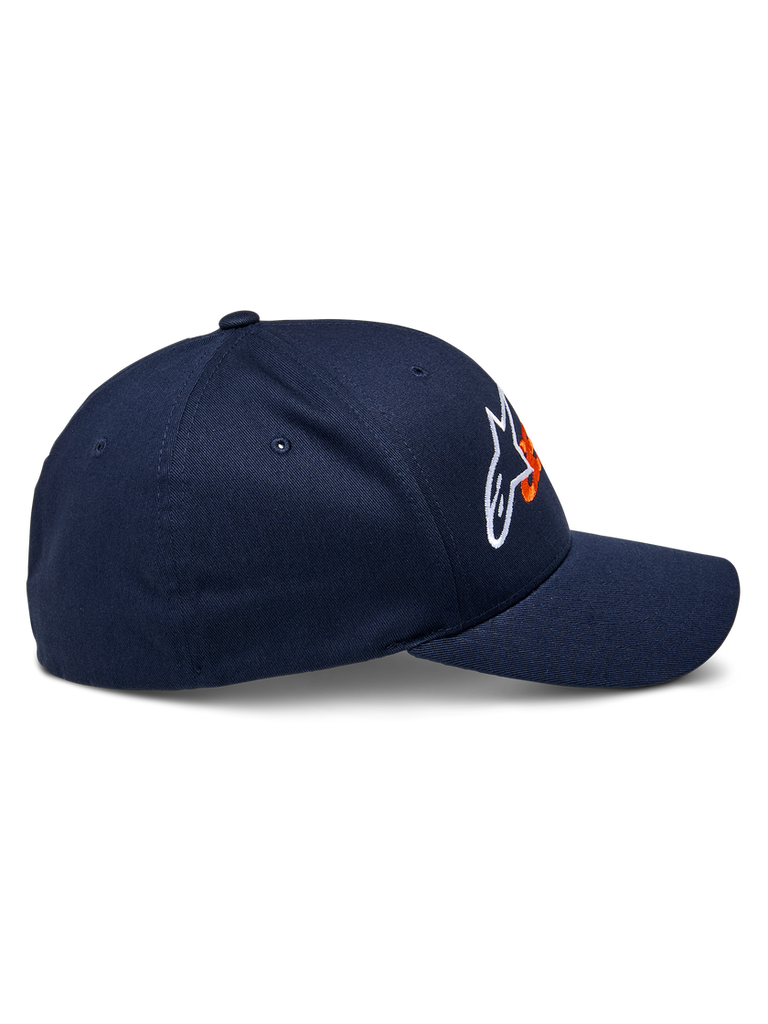 Alpinestars Entitled Hat - Navy/Orange - View 4 | Everest Motorcycles