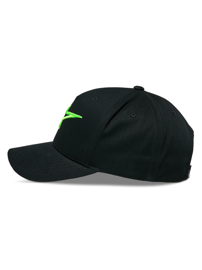 Alpinestars Ageless Snapback Hat - Black/Green - View 2 | Everest Motorcycles