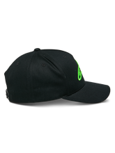 Load image into Gallery viewer, Alpinestars Ageless Snapback Hat - Black/Green - View 4 | Everest Motorcycles