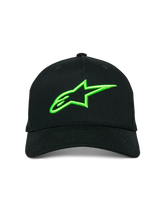Load image into Gallery viewer, Alpinestars Ageless Snapback Hat - Black/Green - View 5 | Everest Motorcycles