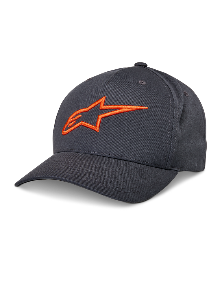 Alpinestars Ageless Snapback Hat - Charcoal/Orange - View 1 | Everest Motorcycles