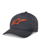 Load image into Gallery viewer, Alpinestars Ageless Snapback Hat - Charcoal/Orange - View 1 | Everest Motorcycles