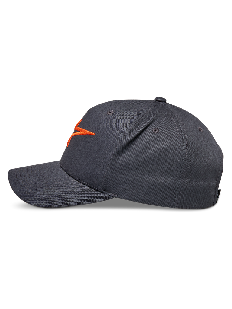Alpinestars Ageless Snapback Hat - Charcoal/Orange - View 2 | Everest Motorcycles