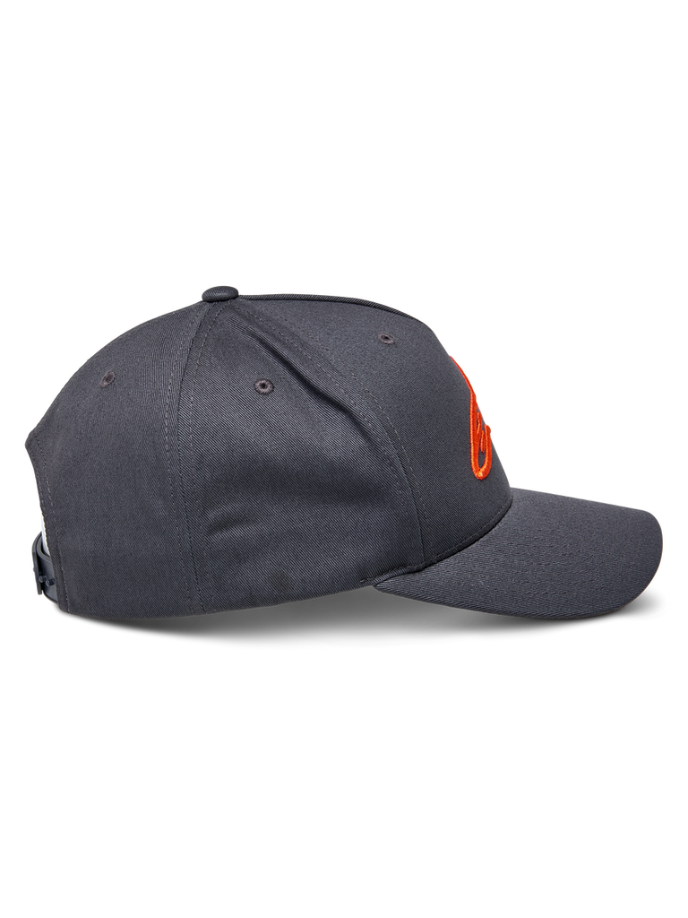 Alpinestars Ageless Snapback Hat - Charcoal/Orange - View 4 | Everest Motorcycles