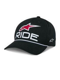 Alpinestars Ride Comp Snapback Hat - Black/White/Red - View 1 | Everest Motorcycles