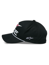 Load image into Gallery viewer, Alpinestars Ride Comp Snapback Hat - Black/White/Red - View 2 | Everest Motorcycles
