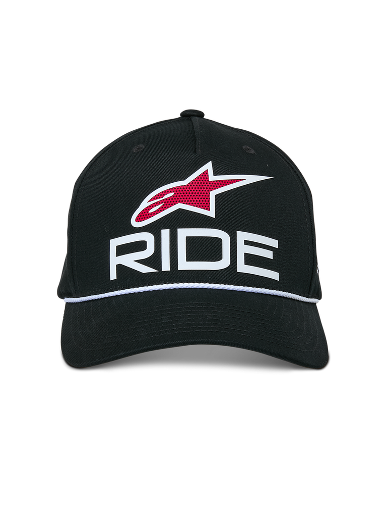 Alpinestars Ride Comp Snapback Hat - Black/White/Red - View 5 | Everest Motorcycles