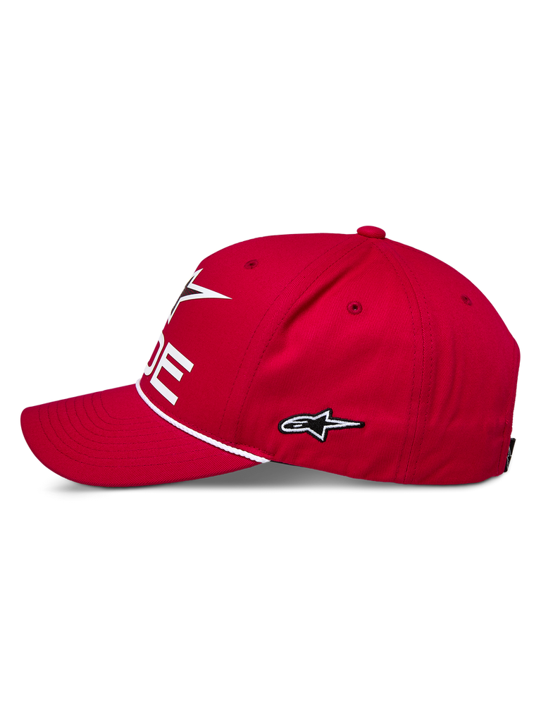 Alpinestars Ride Comp Snapback Hat - Red/White/Black - View 2 | Everest Motorcycles