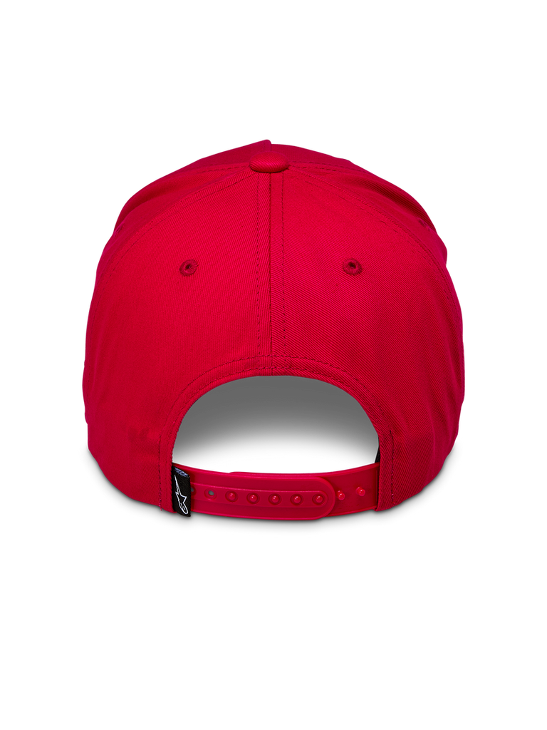 Alpinestars Ride Comp Snapback Hat - Red/White/Black - View 3 | Everest Motorcycles