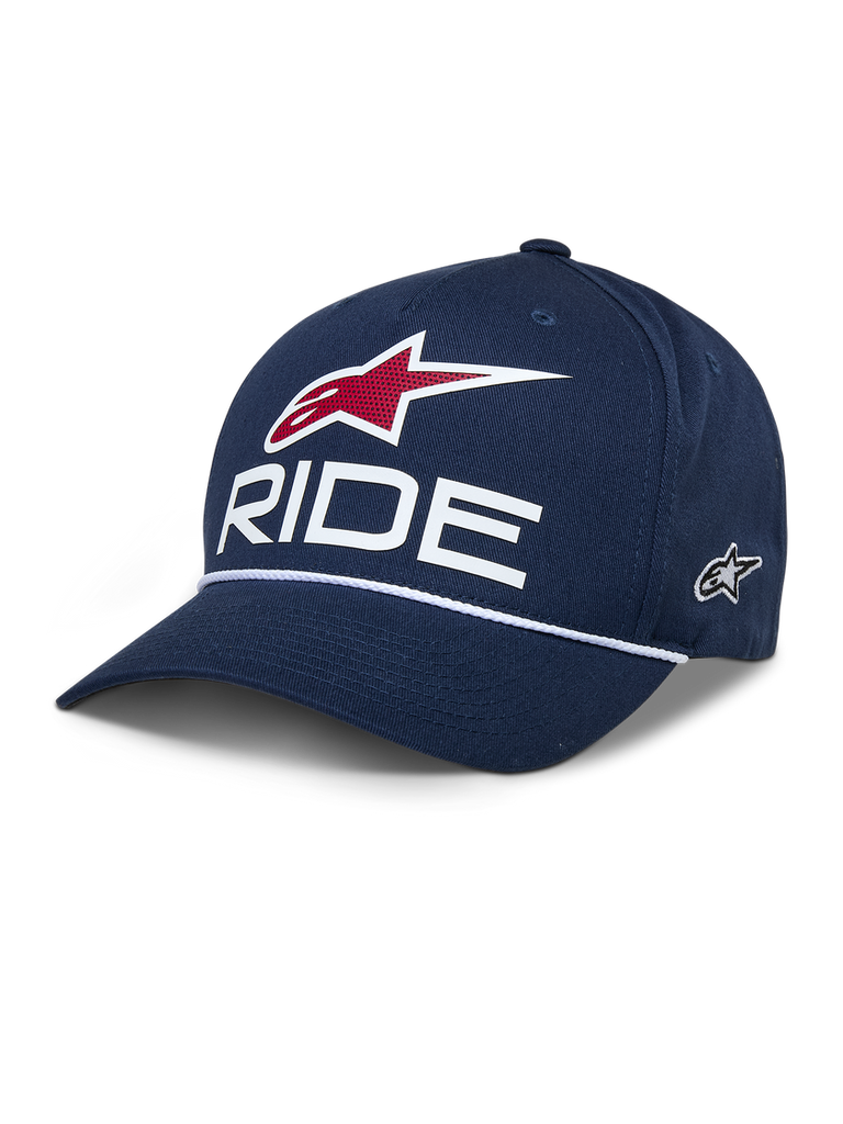 Alpinestars Ride Comp Snapback Hat - Navy/White/Red - View 1 | Everest Motorcycles