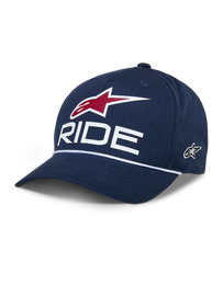 Alpinestars Ride Comp Snapback Hat - Navy/White/Red - View 1 | Everest Motorcycles