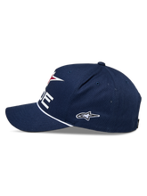 Load image into Gallery viewer, Alpinestars Ride Comp Snapback Hat - Navy/White/Red - View 2 | Everest Motorcycles