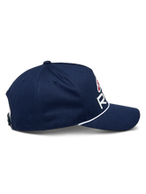 Load image into Gallery viewer, Alpinestars Ride Comp Snapback Hat - Navy/White/Red - View 4 | Everest Motorcycles