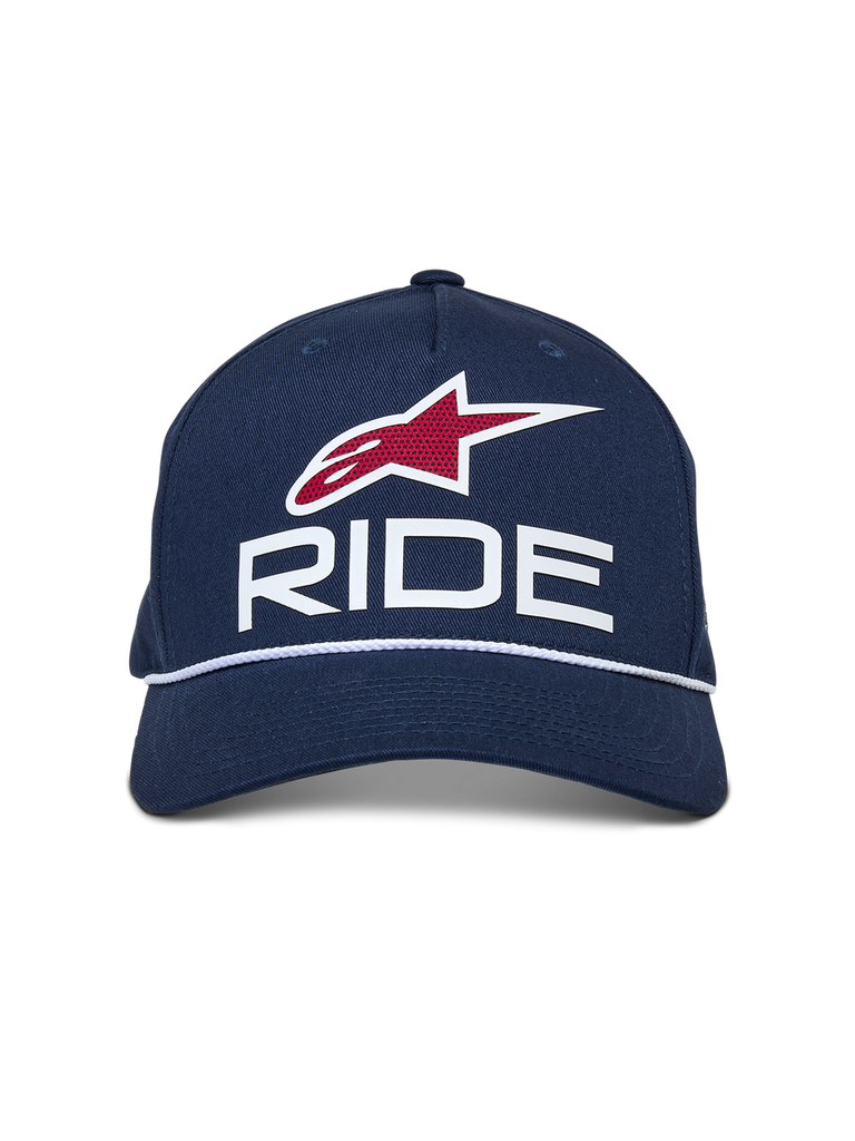Alpinestars Ride Comp Snapback Hat - Navy/White/Red - View 5 | Everest Motorcycles