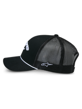 Load image into Gallery viewer, Alpinestars Agree Trucker Hat - Black/Black - View 2 | Everest Motorcycles