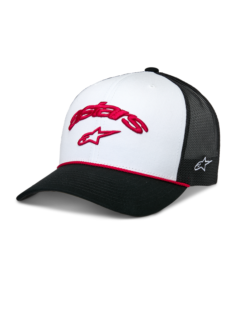 Alpinestars Agree Trucker Hat - White/Black - View 1 | Everest Motorcycles