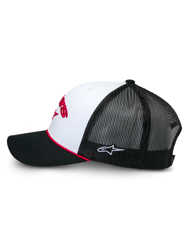 Alpinestars Agree Trucker Hat - White/Black - View 2 | Everest Motorcycles