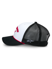 Alpinestars Agree Trucker Hat - White/Black - View 2 | Everest Motorcycles