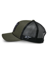 Load image into Gallery viewer, Alpinestars Booted Trucker Hat - Military Black - View 2 | Everest Motorcycles