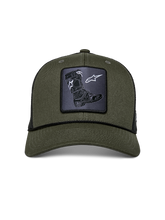 Load image into Gallery viewer, Alpinestars Booted Trucker Hat - Military Black - View 5 | Everest Motorcycles