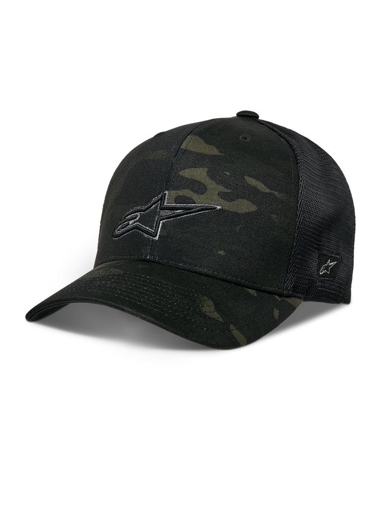 Alpinestars Recon Camo Trucker Hat - Black/Camo - View 1 | Everest Motorcycles