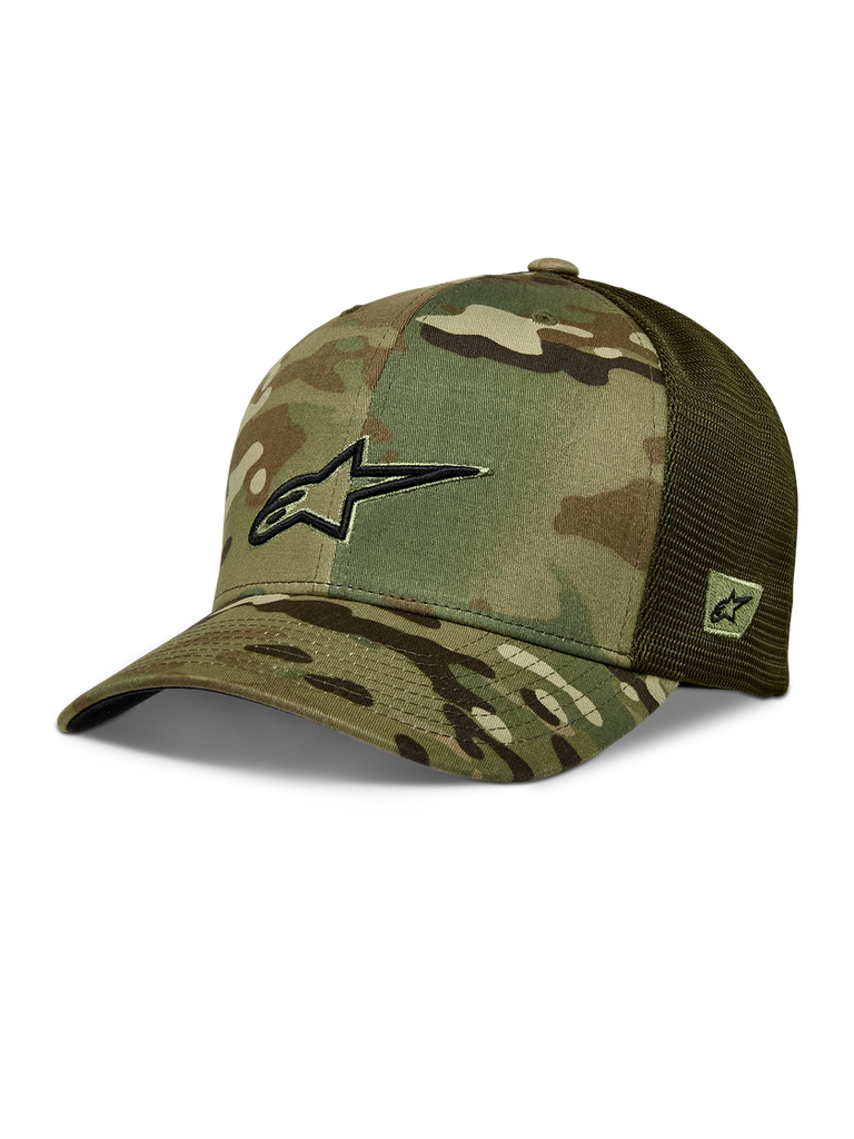 Alpinestars Recon Camo Trucker Hat - Green/Camo - View 1 | Everest Motorcycles