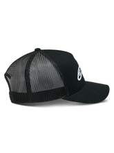 Load image into Gallery viewer, Alpinestars Ageless Trucker Hat - Black/Black - View 4 | Everest Motorcycles