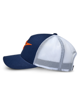Load image into Gallery viewer, Alpinestars Ageless Trucker Hat - Navy/White - View 2 | Everest Motorcycles