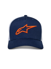 Load image into Gallery viewer, Alpinestars Ageless Trucker Hat - Navy/White - View 5 | Everest Motorcycles