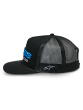 Load image into Gallery viewer, Alpinestars Notice Trucker Hat - Black/Black - View 2 | Everest Motorcycles