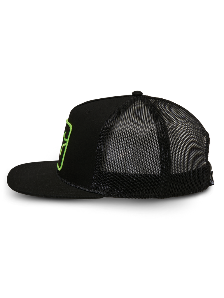 Alpinestars Control Trucker Hat - Black/Black - View 2 | Everest Motorcycles