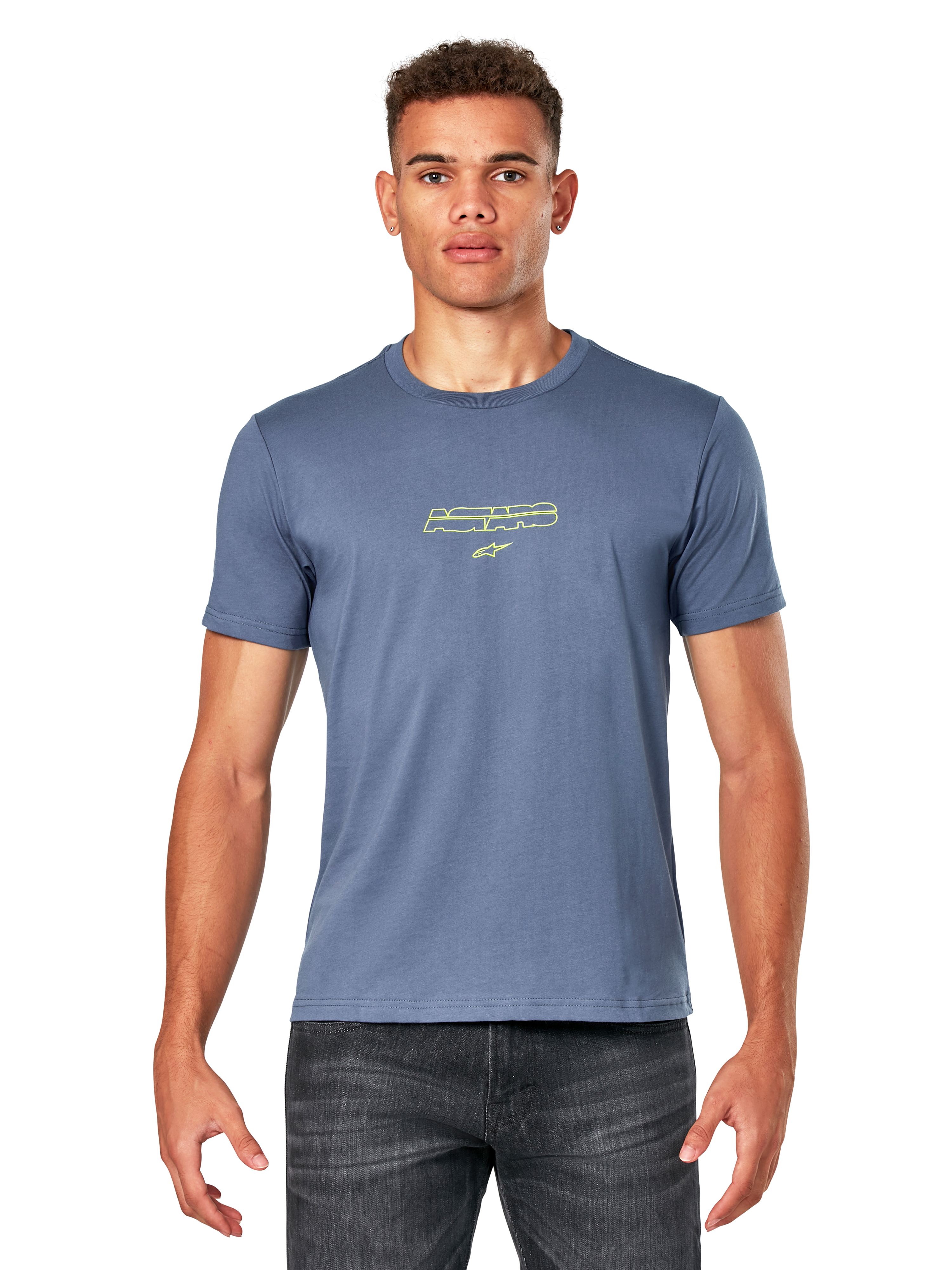 Alpinestars Bold Type Back Csf Ss Tee - Slate Blue