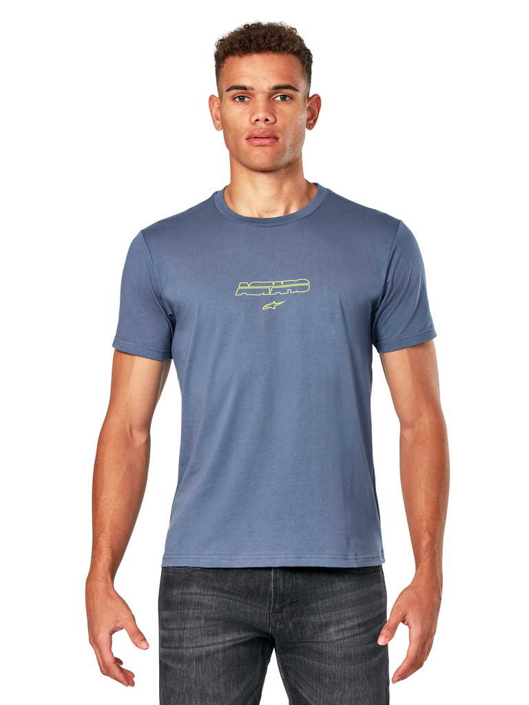 Alpinestars Bold Type Back Csf Ss Tee - Slate Blue
