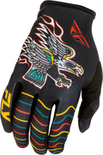 Load image into Gallery viewer, Fly Racing 2026 Lite Americana Gloves - Black/Red/Gold