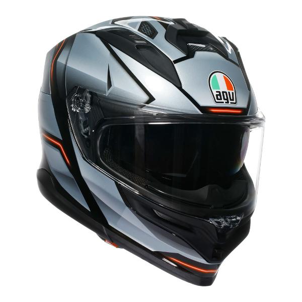 AGV K7 Jaeger Full Face Helmet - Black/Silver - View 1 | Everest Motorcycles