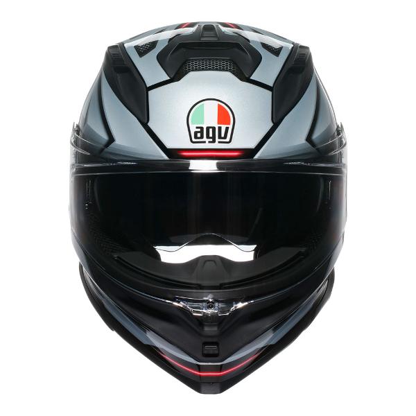 AGV K7 Jaeger Full Face Helmet - Black/Silver - View 2 | Everest Motorcycles