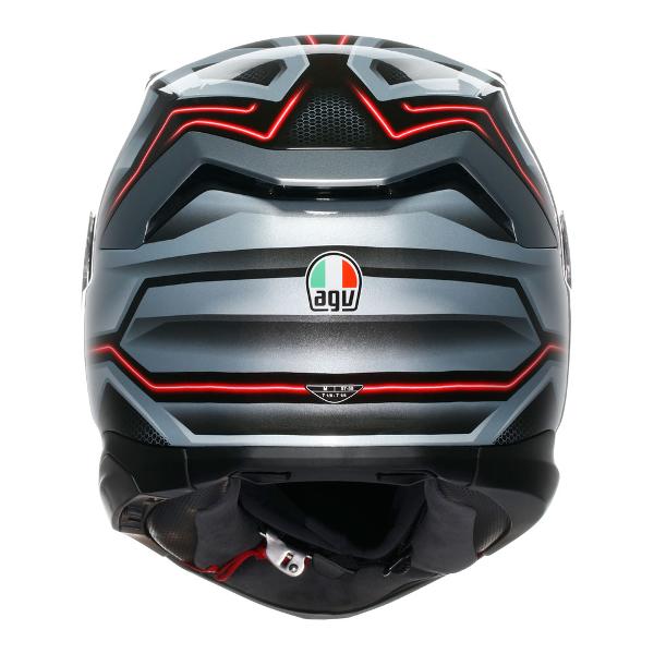 AGV K7 Jaeger Full Face Helmet - Black/Silver - View 5 | Everest Motorcycles