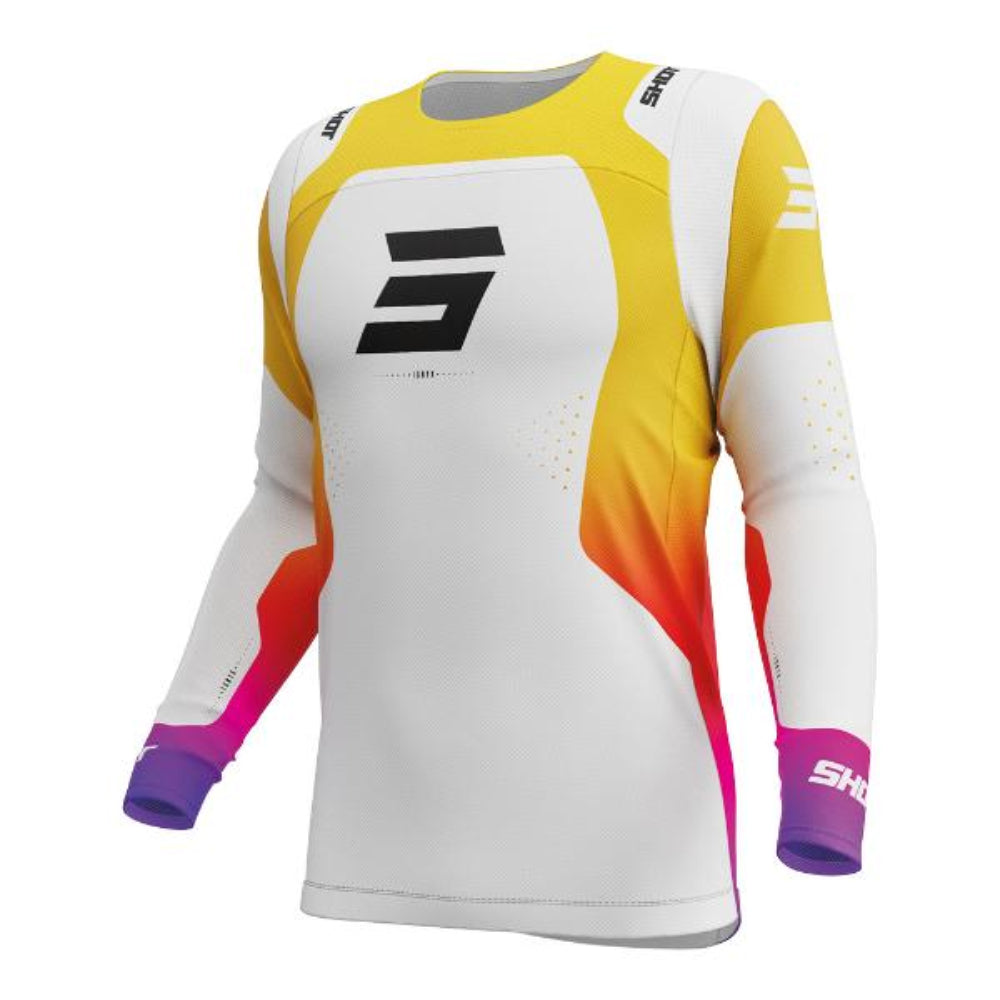 Shot Contact Ionyx Sport finishing Collar Jersey - White